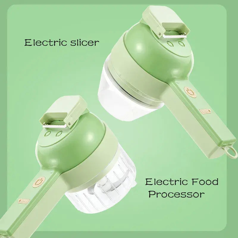 4In1 Electric Vegetable Cutter Set