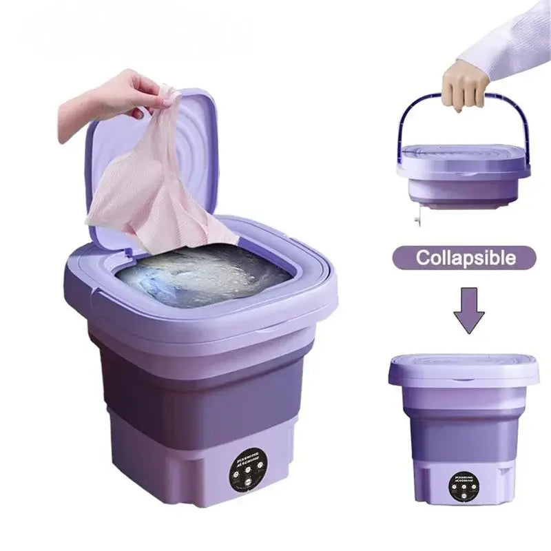 Compact 8L Washing Machine with Spin Dryer